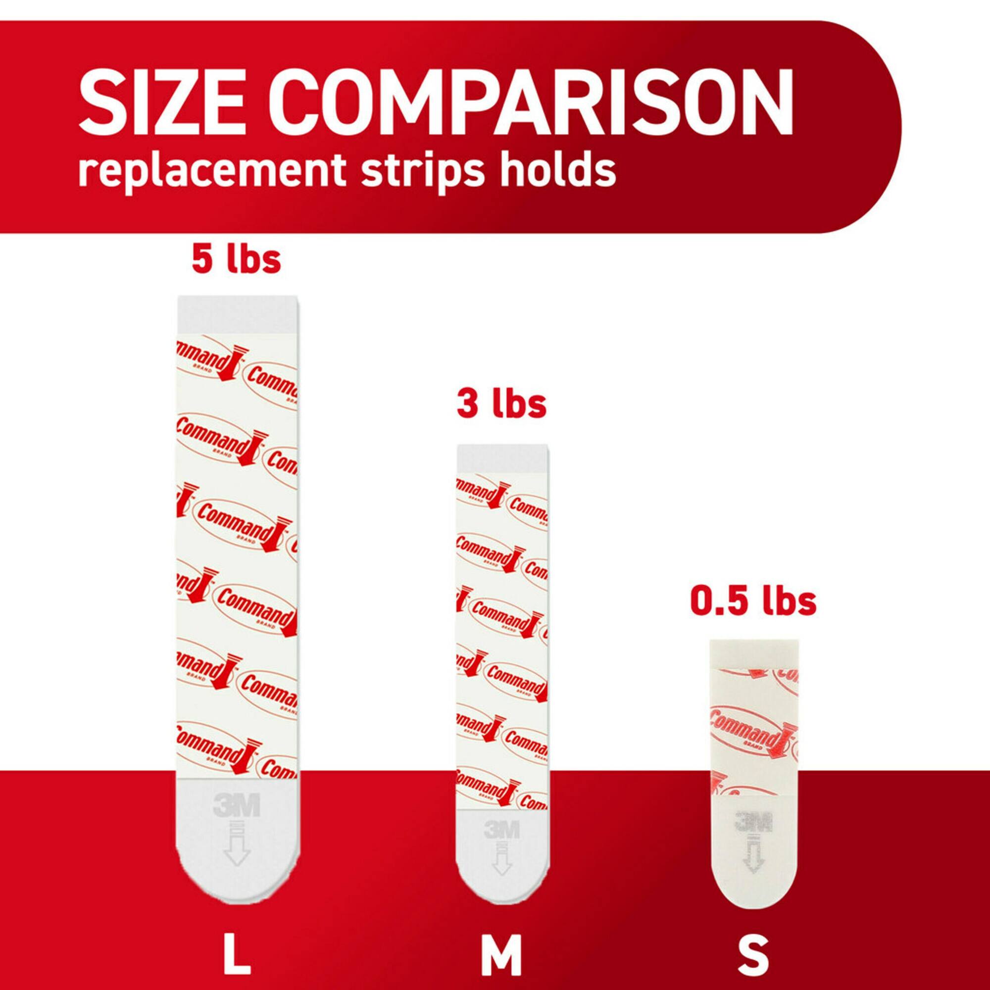 Command™ 5lb. Large Foam Replacement Strips, 8ct.